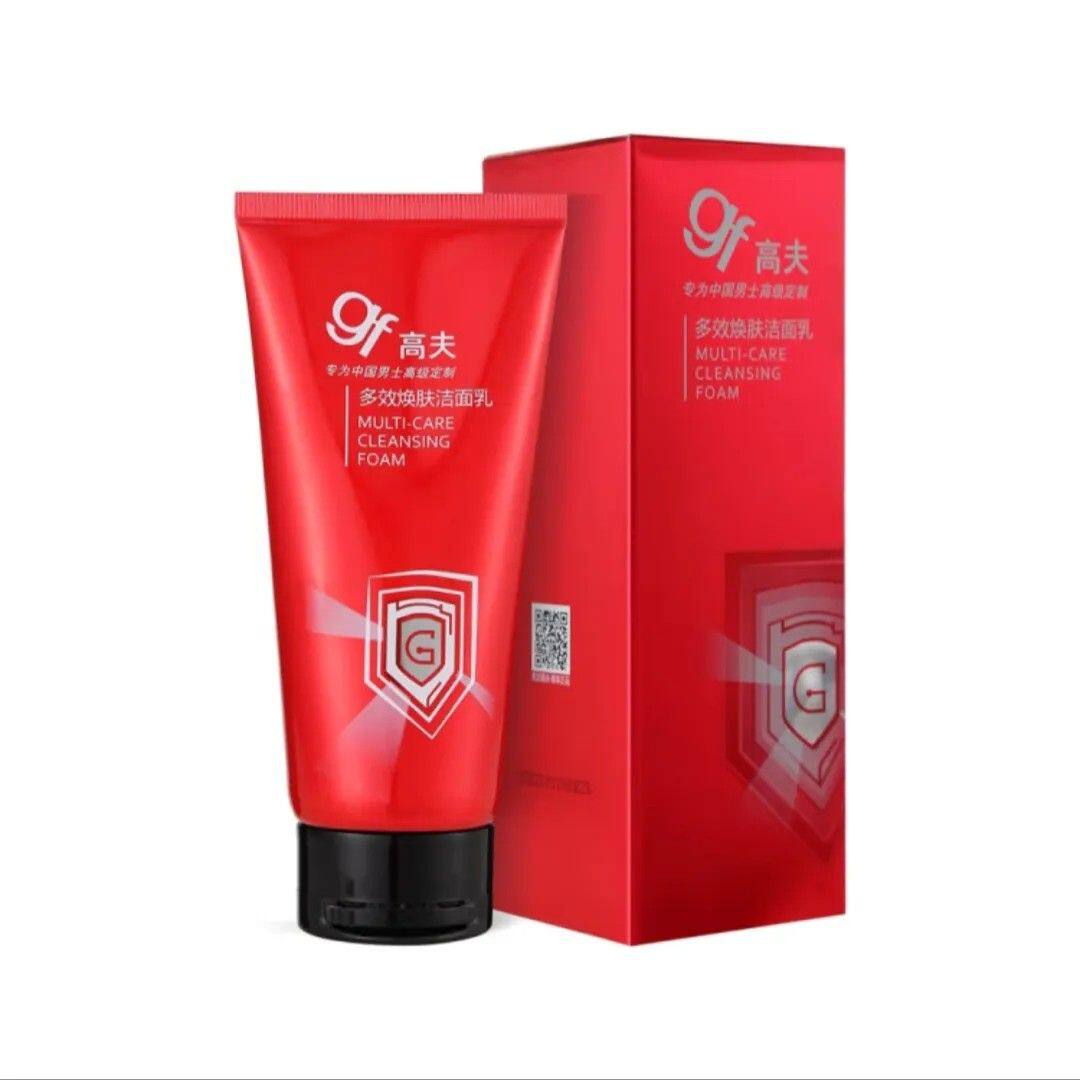 GF高夫多效焕肤洁面乳120g男士洗面奶洁净温和紧致去油绿泥不紧绷
