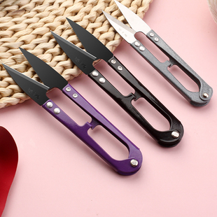 张小泉小剪刀剪线头大号U型弹簧纱剪家用剪刀裁缝专用十字绣剪子