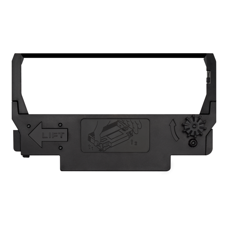 C43S015374色带盒适用EPSON爱普生ERC30针式色带架ERC34油墨色带芯框ERC38B小票机墨带ERC38BR黑红色带框耗材