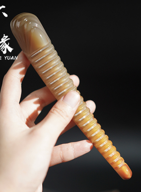 梳子女牛角梳女士专用长发头部按摩梳家用头皮经络梳头疗头梳礼物