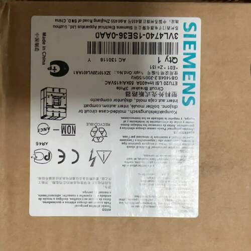 可议价塑壳断路器 3VL4740-1SE36-0AA0