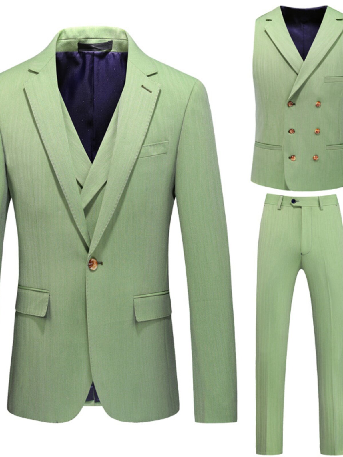 AUTUMN AND WINTER NEW MENS SUITS WEDDING DRESSES SLIM AND HANDSOME KOREAN GROOMS SUITS THREE-PIECE SUITS CASUAL FASHION BRANDS