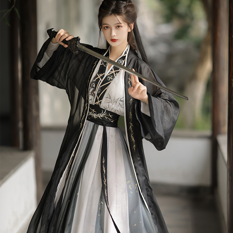 宋制曹县汉服女古装男长褙子齐腰