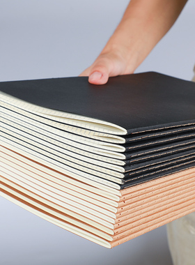 牛皮纸笔记本子加厚复古简约ins大学生精致课堂笔记本软面抄B5横线本方格本A5空白本16k开记录车线横格网格本