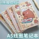 加厚60张卡皮巴拉线圈本创意可爱儿童文具学生笔记本a5记事本日记本励志文艺小清新作业本简约大学生B5侧翻本