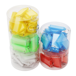 翻盖透明钥匙扣配件 号码牌宾馆牌 区分钥匙的标记牌分类标记