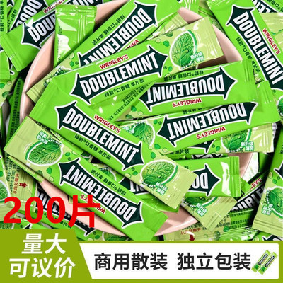 新日期正品绿箭口香糖*200片商用散装箭牌薄荷糖清凉糖果清新口气