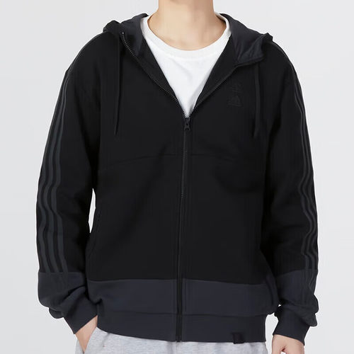 连帽夹克阿迪达斯运动休闲连帽男