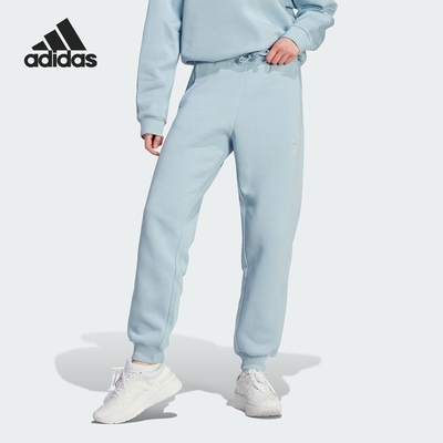 Adidas冬季新款女子针织运动长裤