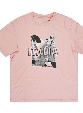 Kappa/卡帕T恤男女夏季休闲圆领透气字母印花运动短袖 K0B32TD07