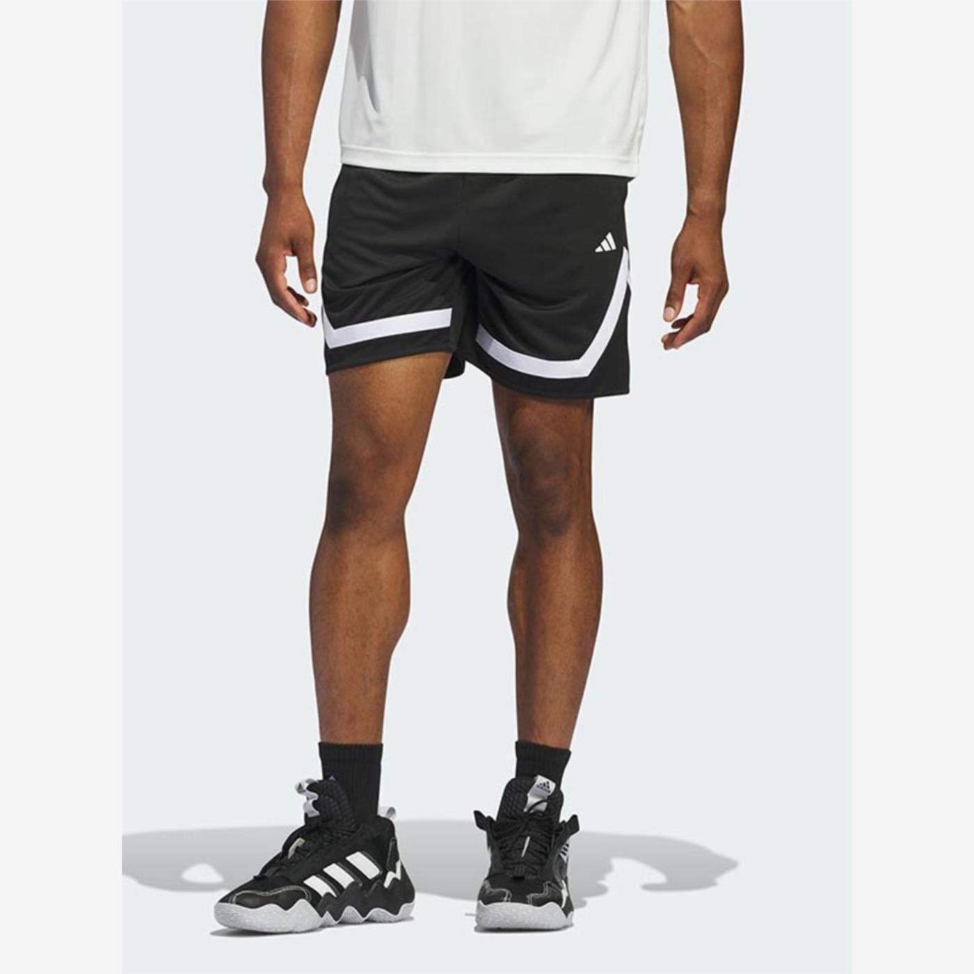 adidas阿迪达斯三分裤男子2025春夏场上篮球宽松运动短裤IX1850