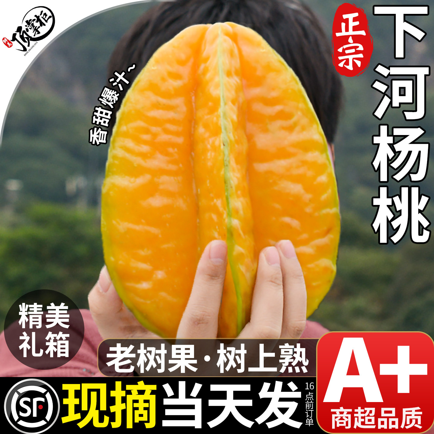 顺丰/JD礼盒下河杨桃鲜果5斤新鲜水果扬桃福建漳州树上熟整箱包邮,水产肉类/新鲜蔬果/熟食,杨桃,淘宝优惠券,粉丝福利购,淘宝优惠卷