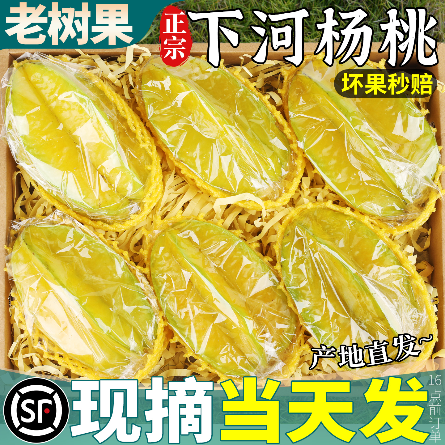 顺丰次日达丨不甜包赔丨下河杨桃