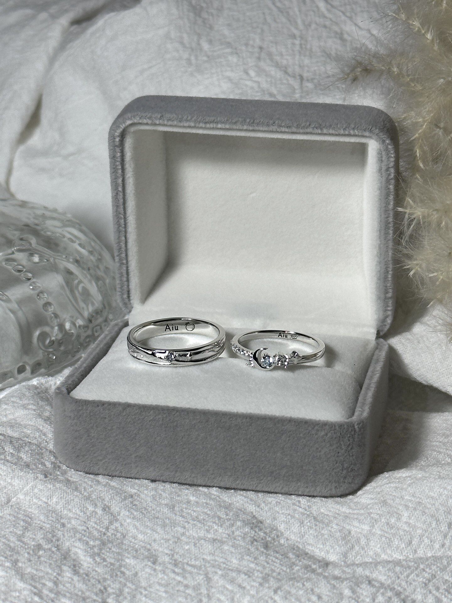 Bell定制/星月相伴情侣对戒s925纯闭口指环纪念日礼物送女友,饰品/流行首饰/时尚饰品新,银饰戒指,淘宝优惠券,粉丝福利购,淘宝优惠卷