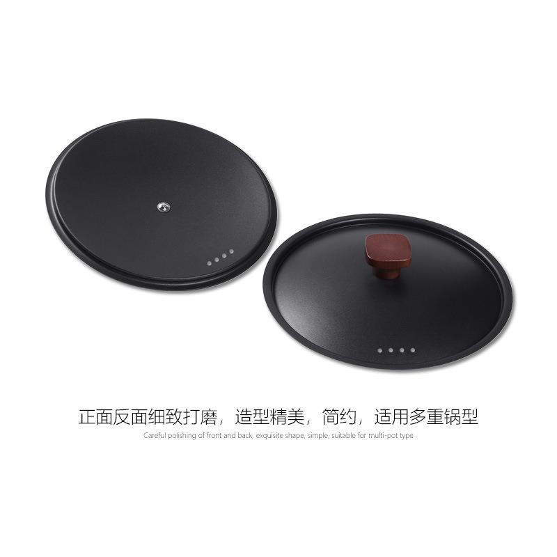 铁锅盖铁盖子炒锅煎锅汤锅盖子熟铁精铁锅盖防锈易清洗锅具配件