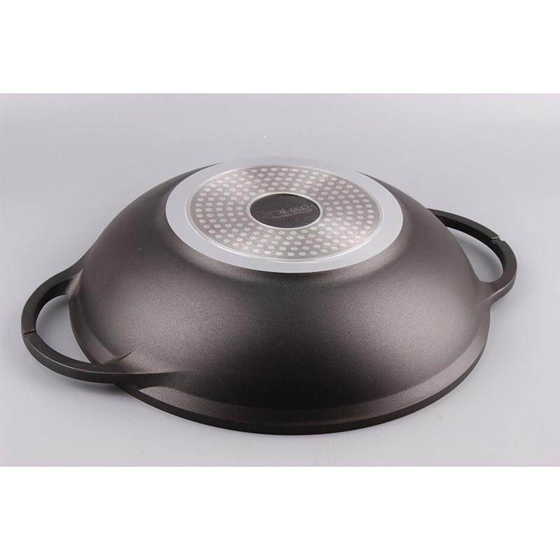 火锅炒锅铸铝干锅平底锅双耳韩式三汁焖锅汤锅铝锅不粘双用