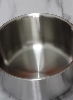 德国18/10不锈钢三层一体钢16cm18cm单柄奶锅汤锅煮面宝宝辅食锅