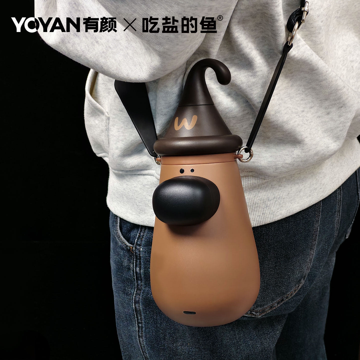 吃盐的鱼大狗杯保温杯1L图片