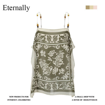 Eternally【现货】 串珠吊带衫2025春夏新款波西米亚风度假上衣女