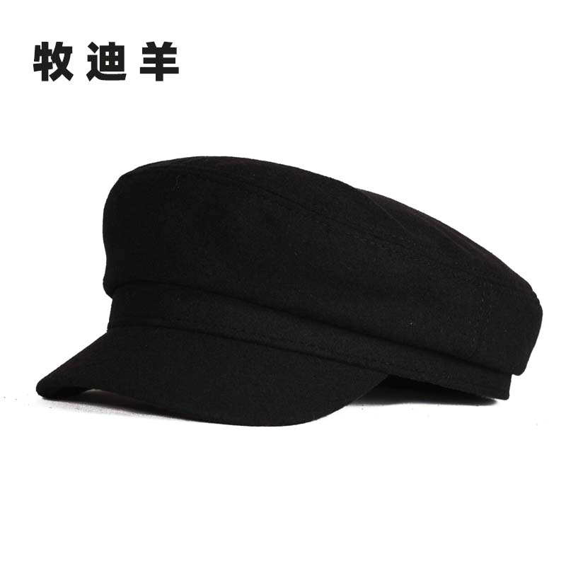 牧迪羊解放帽男士船长帽