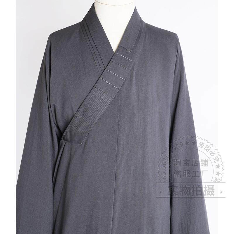 新春夏季僧服出家人长褂僧袍和尚服装大褂夏天棉麻舒适僧衣男女款