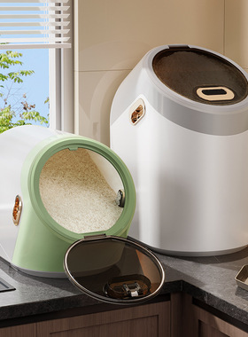 米桶防虫防潮密封前开式米箱家用厨房橱柜米缸加厚杂粮面粉收纳盒