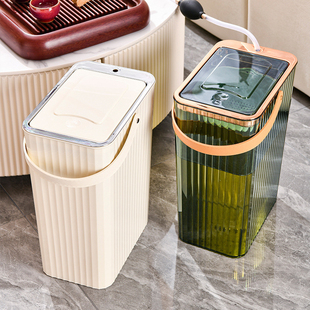 茶水桶废水桶双槽干湿分离垃圾桶茶桶茶渣桶茶具茶台排水管接水桶