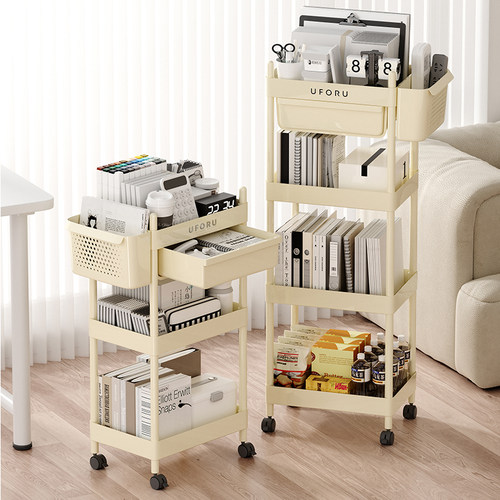 可移动书架【夹缝收纳设计】