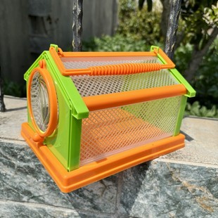 儿童养蝴蝶昆虫笼子观察盒户外探索科学虫子工具捕捉器放大镜玩具