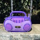 女孩子紫色早教音乐收音机儿童玩具音乐机宝宝早教益智 0一1岁23