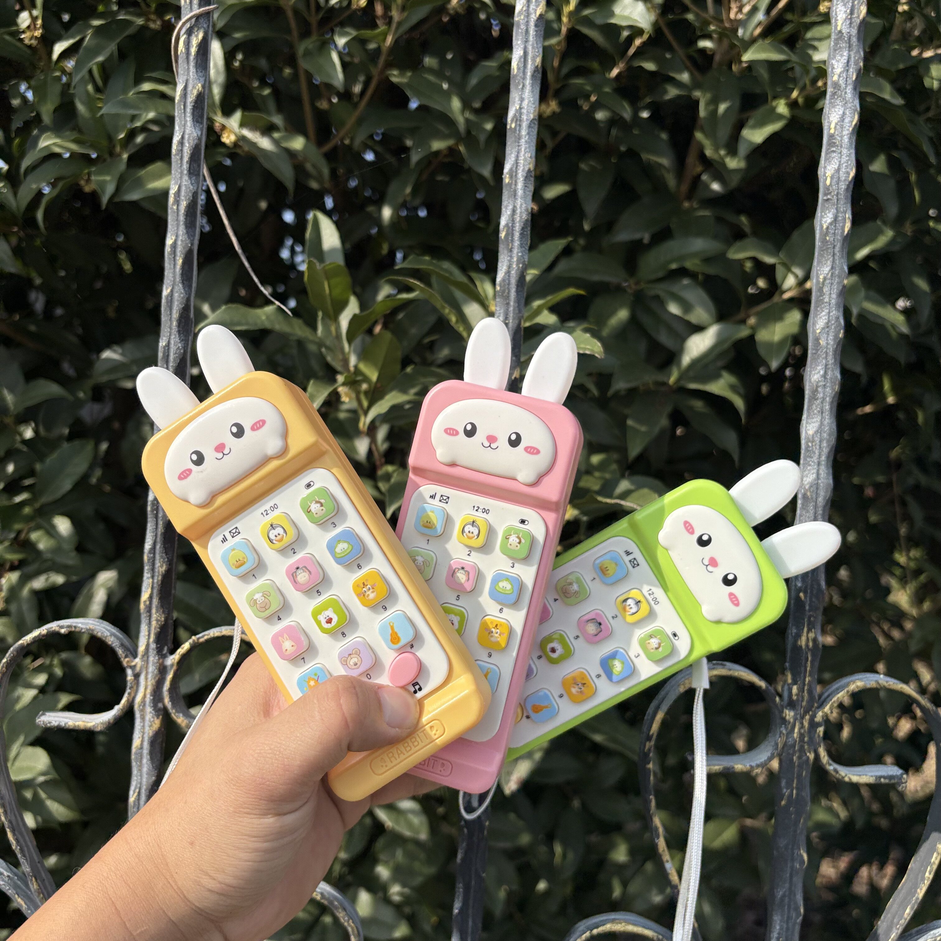 益智早教大哥大打电话Q萌兔子音乐手机玩具婴幼儿童宝宝1岁12个月