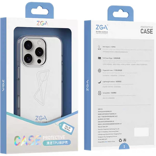 ZGA清透手机壳适用于iPhone16 iPhone15全系列防摔保护壳裸机手感plus pro max