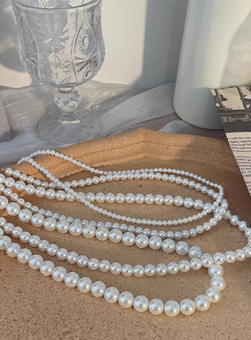 十里间【正圆珠】气质优雅珍珠项链百搭可调节法式风温柔锁骨链女