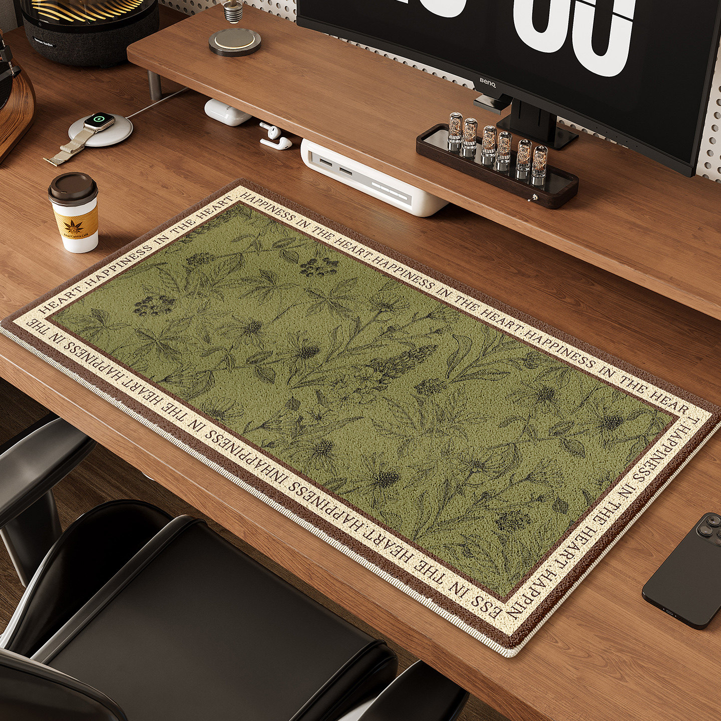 中古风超大鼠标垫冬季加厚办公室桌垫仿羊绒毛绒暖手书桌键盘垫,居家布艺,桌布,淘宝优惠券,粉丝福利购,淘宝优惠卷