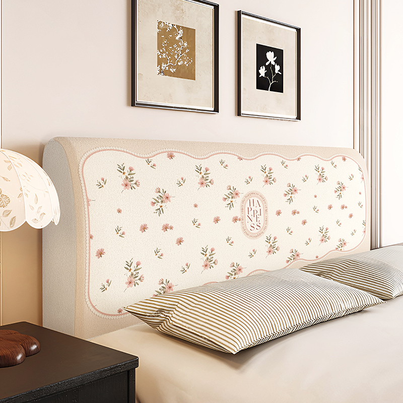 田园风床头套罩2024新款通用床靠背保护布罩高端大气四季通用