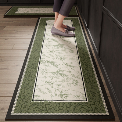 法式复古厨房专用地垫防滑防油耐脏吸水脚垫硅藻泥地毯垫2025新款