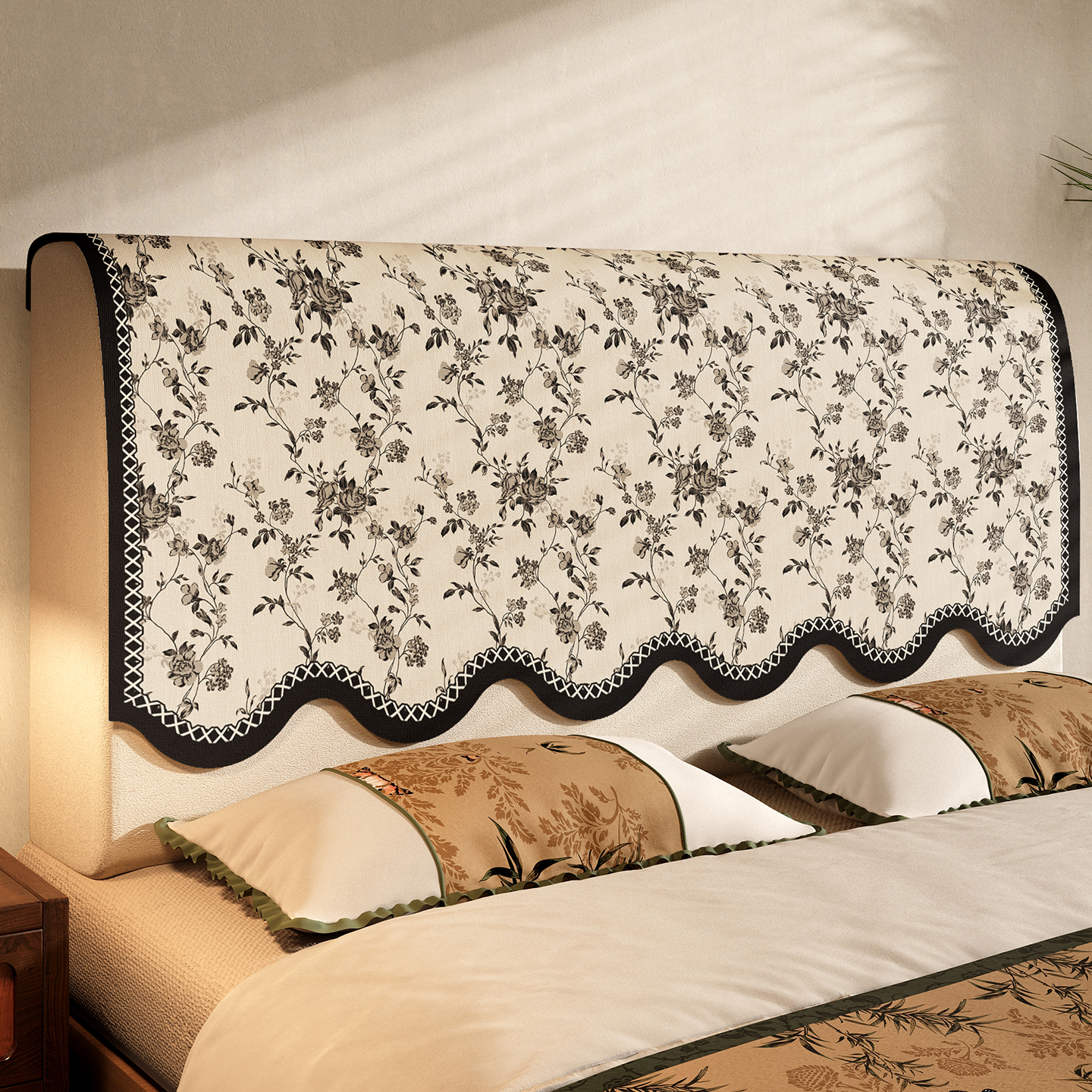 床头靠背盖巾一片式防猫抓2025新款四季通用高级感防尘遮丑神器