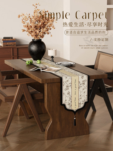 法式覆古桌旗轻奢高端茶几餐桌长条桌布棉麻布艺电视柜斗柜盖布