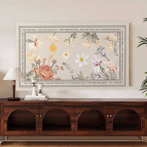 电视机防尘罩美式全包壁挂遮灰布