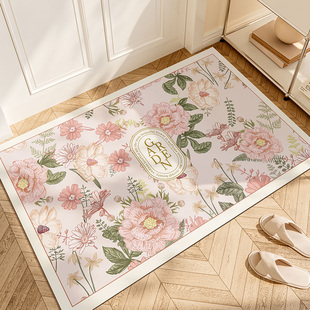 美式 入户门地垫耐脏免洗皮革室外进门脚垫轻奢简约现代可裁剪定制