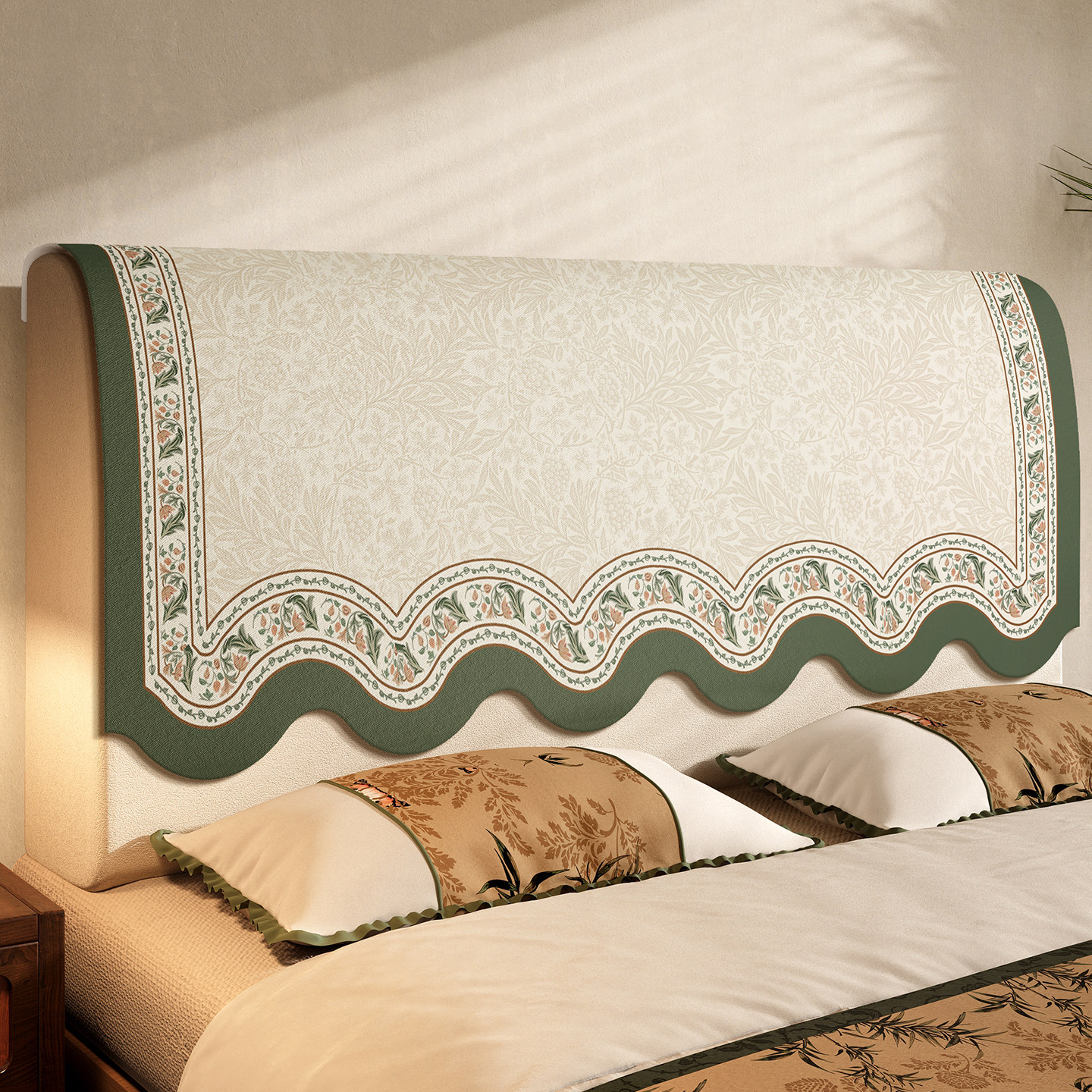 床头罩套四季通用靠背套防尘盖巾2025新款轻奢高级感床头防滑靠垫,居家布艺,床头罩,淘宝优惠券,粉丝福利购,淘宝优惠卷