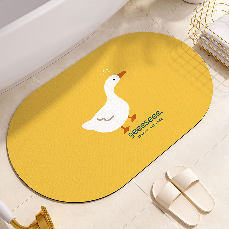 硅藻泥地垫卡通可爱洗手间卫浴