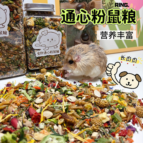 【Ring.熊熊】通心粉鼠沙鼠肥尾沙鼠德系丰富种子粮豪华版