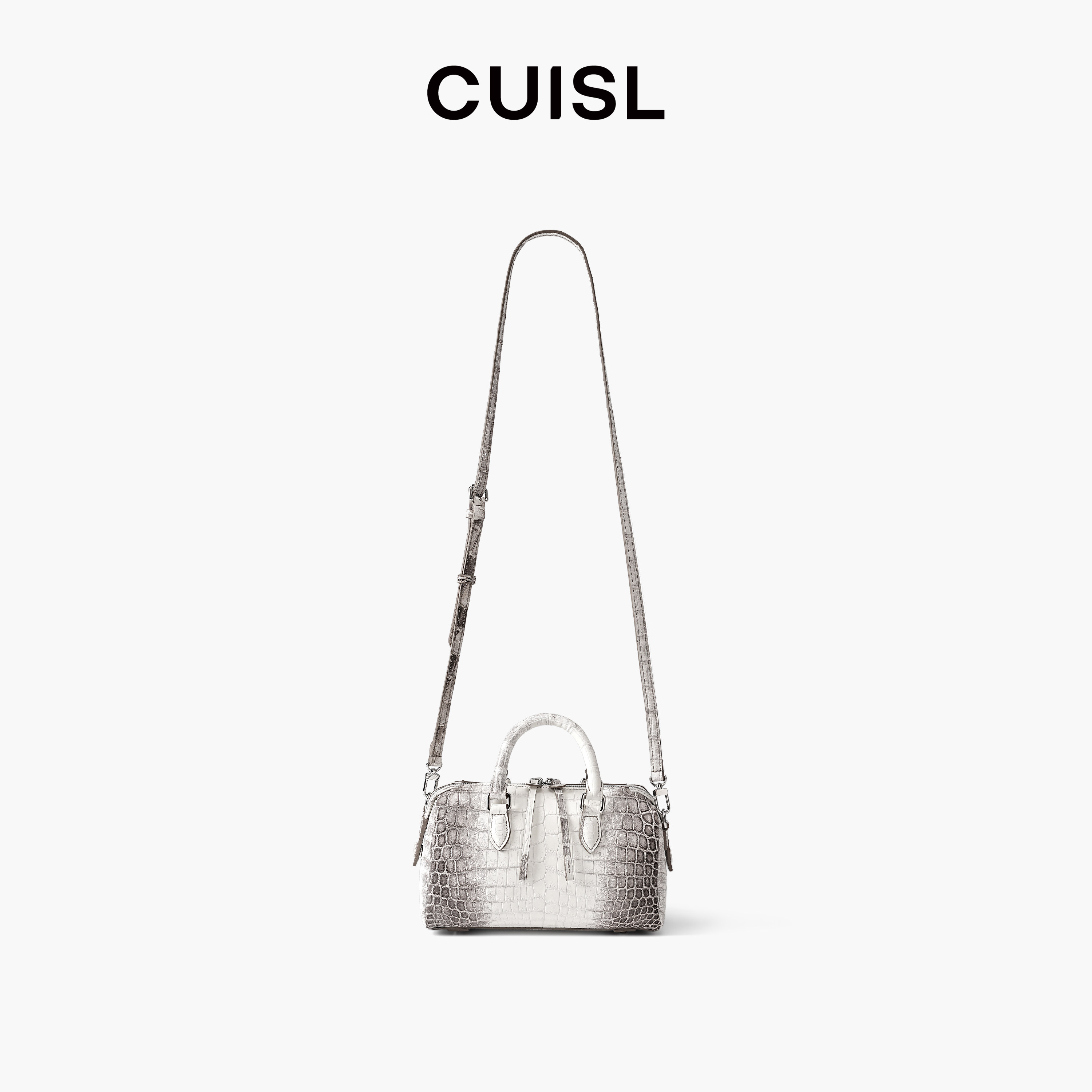 CUISL/崔氏鳄鱼皮漫步系列波士顿包包高端休闲手提斜跨时尚包包
