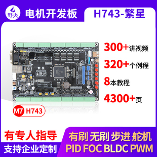 野火STM32开发板H743电机开发板工控板BLDC PID PWM 工业滤波隔离