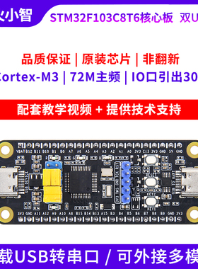野火小智 STM32F103C8T6核心板 STM32开发板最小系统板 ARM单片机