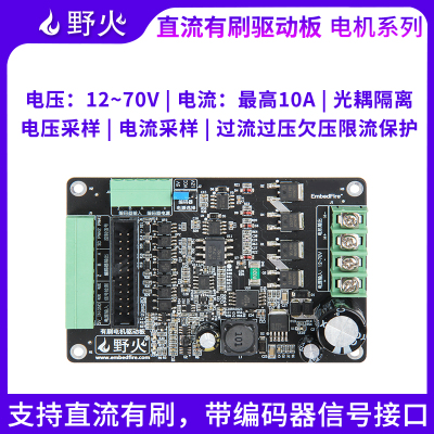 野火有刷电流速度位置控制驱动板