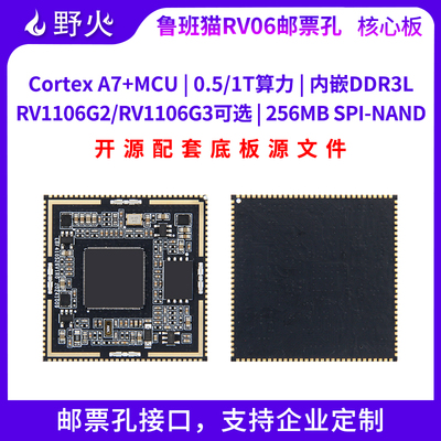 野火RV1106G2/G3邮票孔核心板