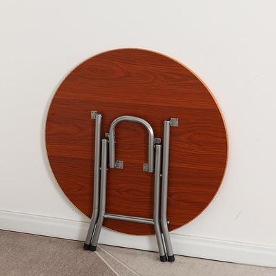 简易小圆桌吃饭桌子家用圆形折叠桌子客厅小型饭桌餐桌阳台小茶桌