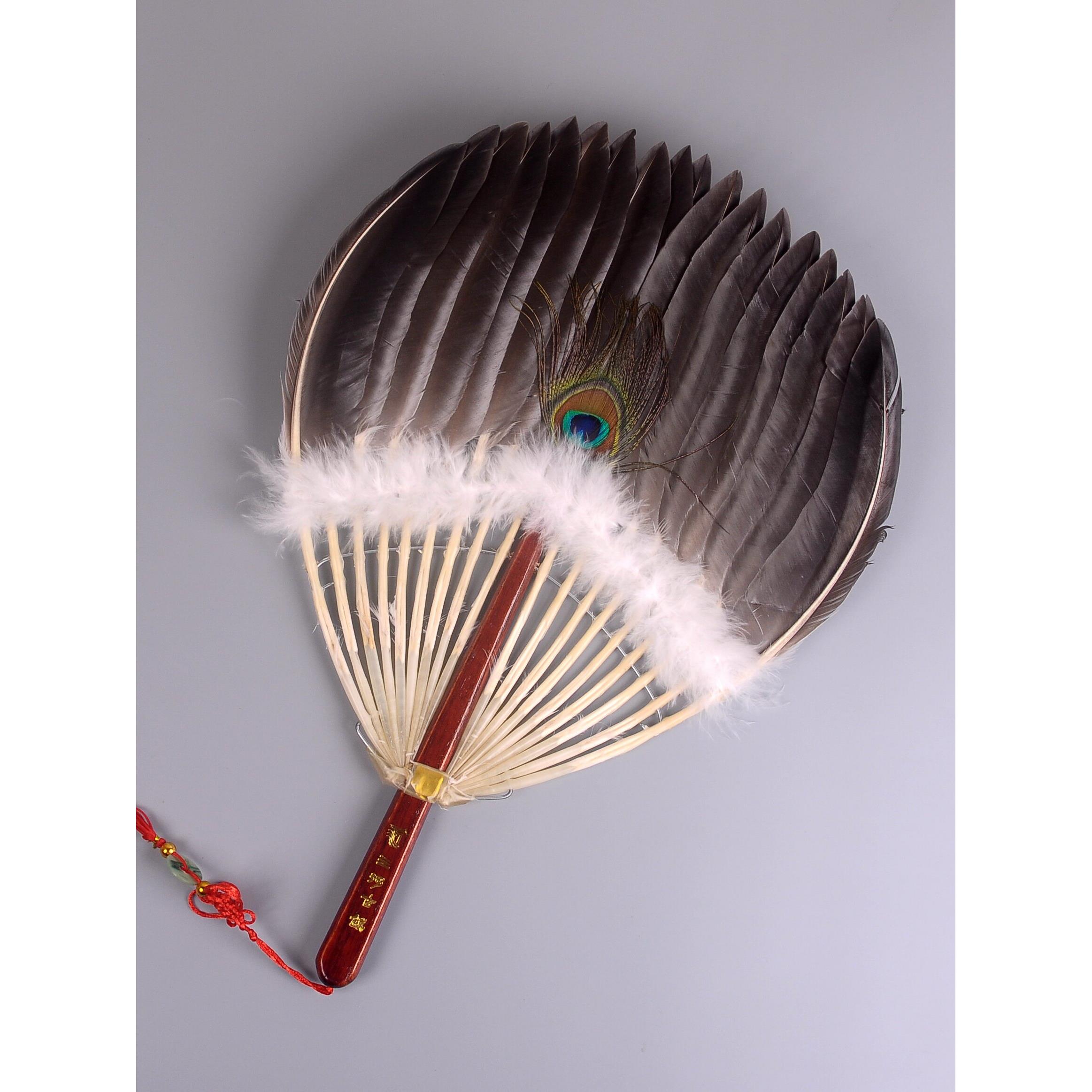 手工羽扇，鹅毛扇，孔明扇，传统工艺制作，坚固耐用的婴儿扇，工